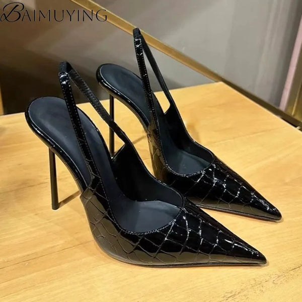Sexy Pointed Toe Stiletto Heels Sandals For Elegant Women